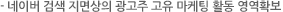 네이버 검색 지면상의 광고주 고유 마케팅 활동 영역확보